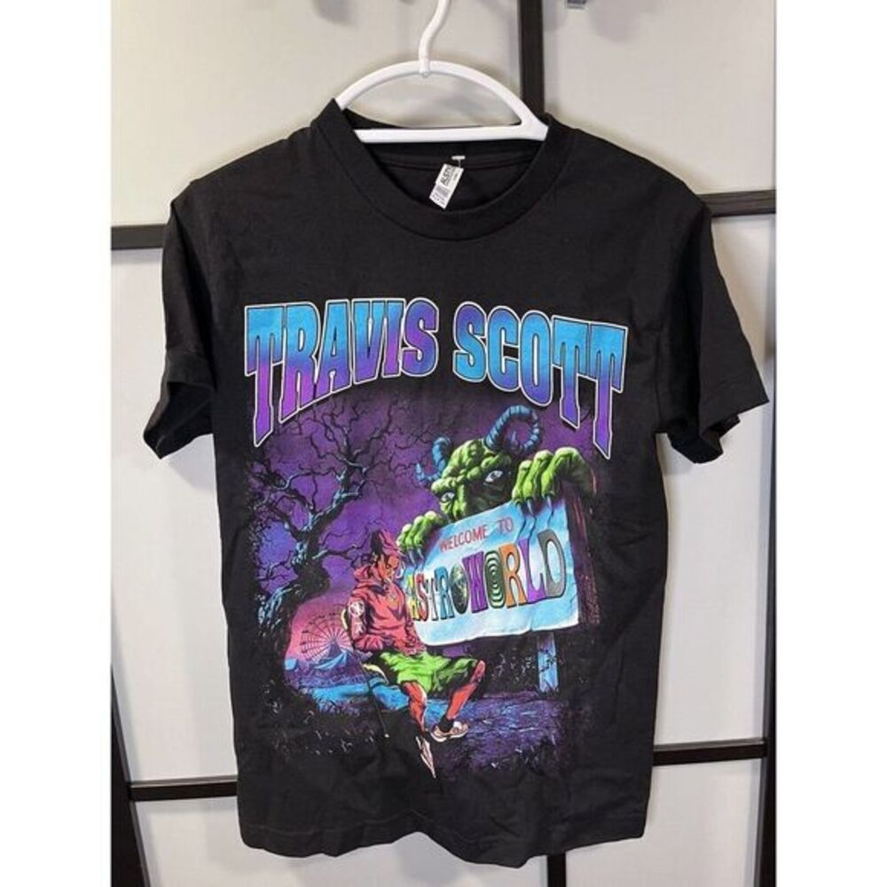Travis Scott “Welcome To ASTROWORLD” Graphic Print T Shirt Adult Small